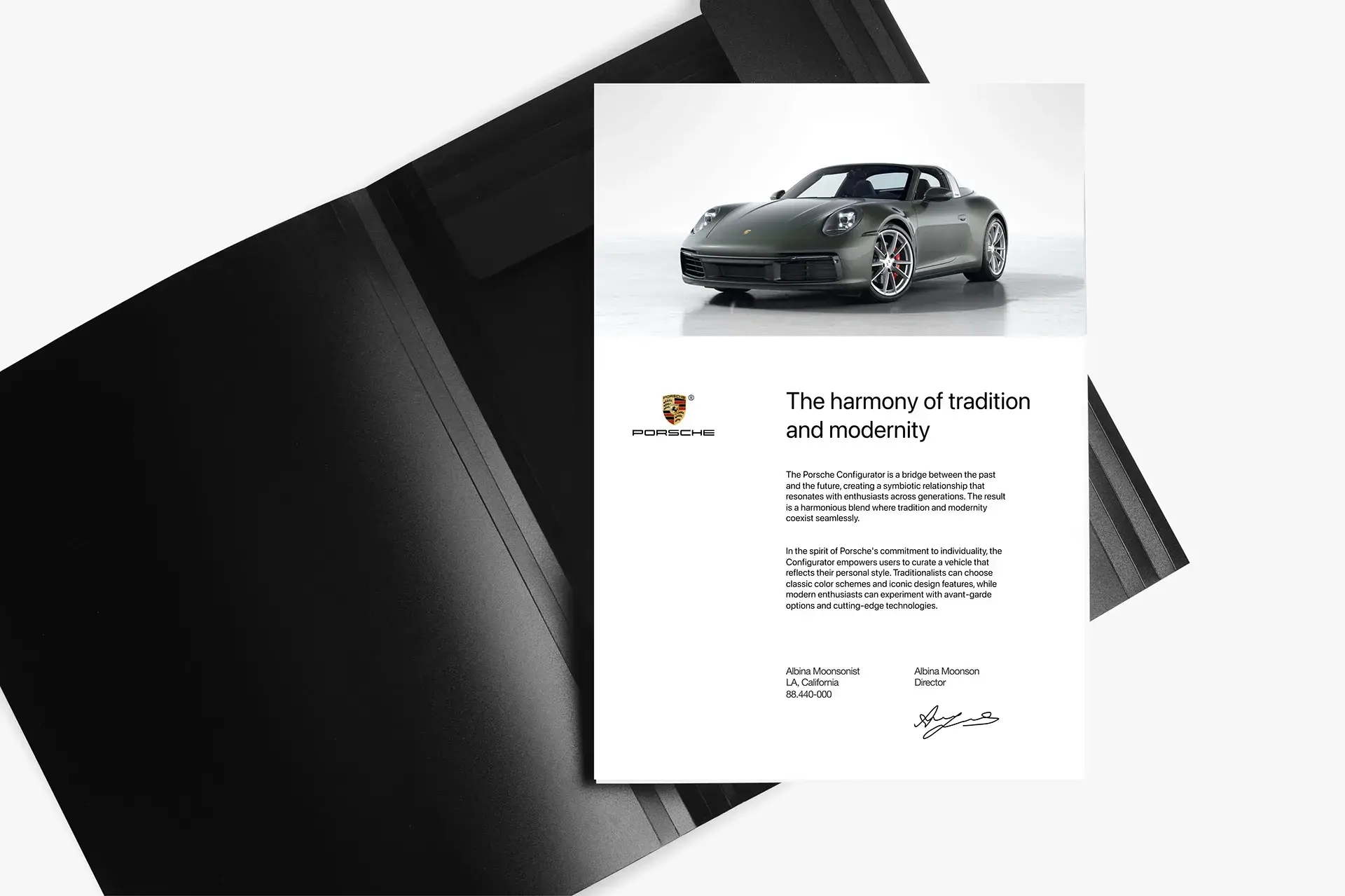 Porsche 911 Tagra 4 Configurator - UX UI Design - Vehicles