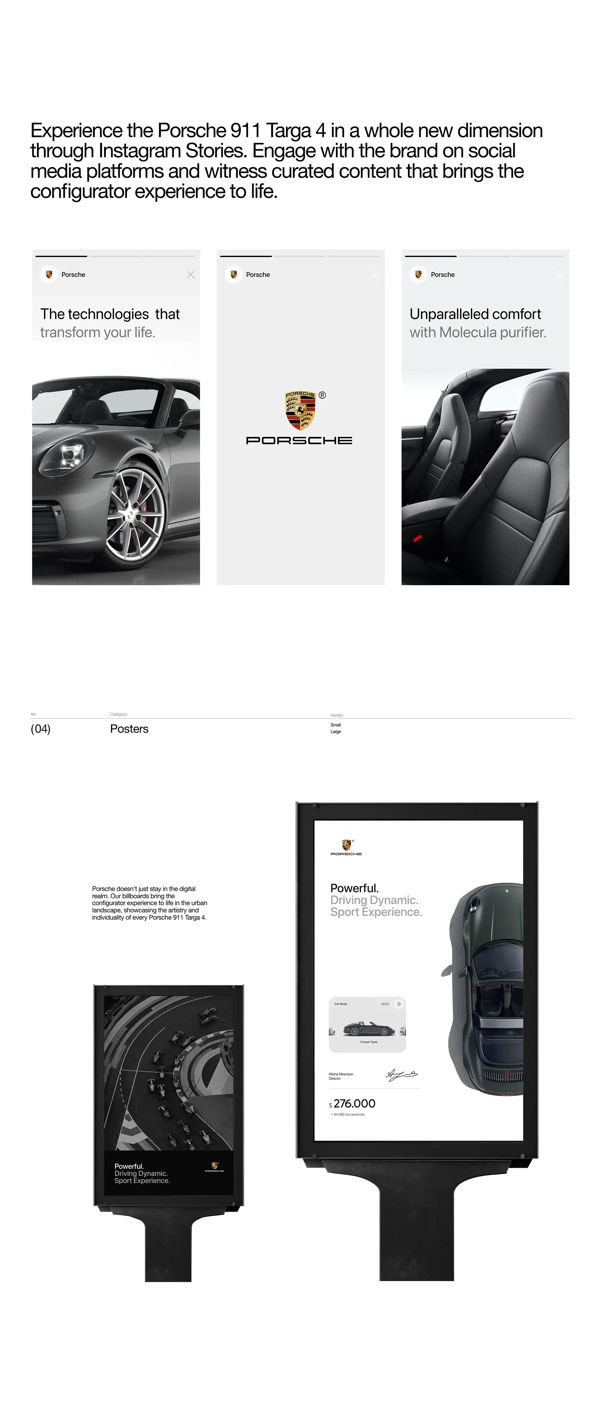 Screenshot from the Porsche 911 Targa 4 configurator interface. Screenshot from the Porsche 911 Targa 4 configurator interface.