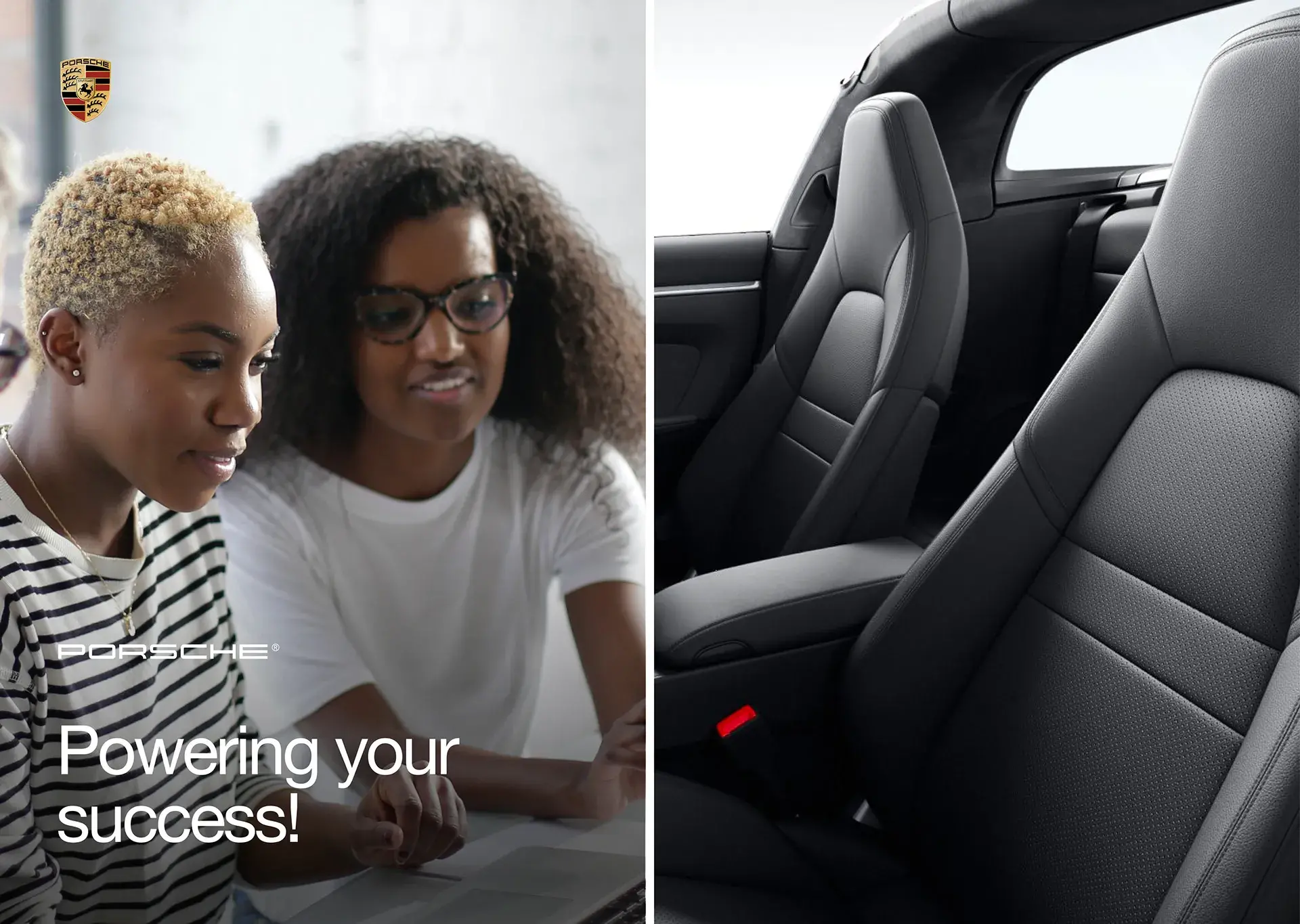 Person experiencing a Porsche vehicle interior, representing the brand and luxury context for the configurator design. Person experiencing a Porsche vehicle interior, representing the brand and luxury context for the configurator design.