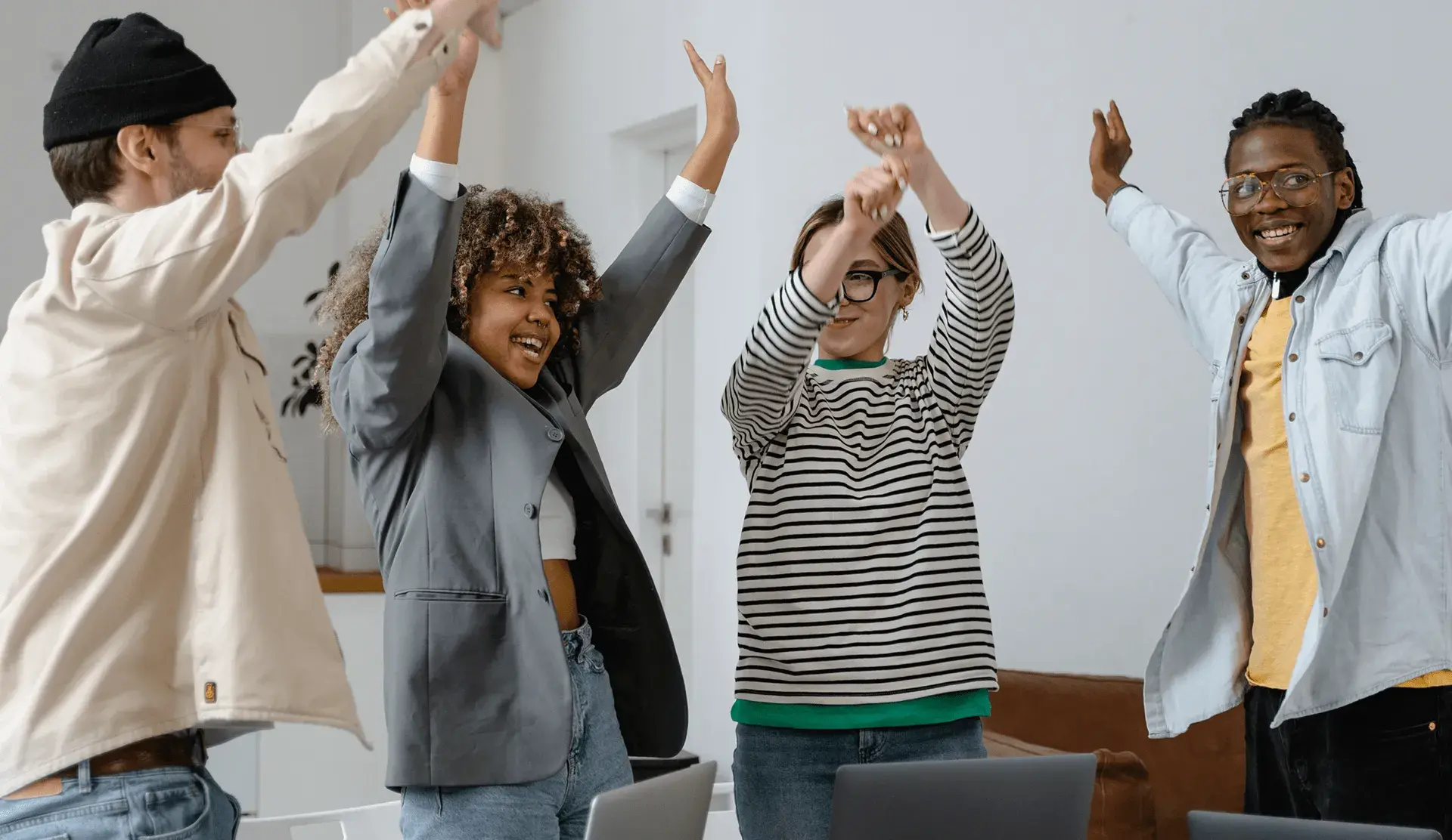 Two employees in a manufacturing startup setting, relevant to CRM and talent management design.