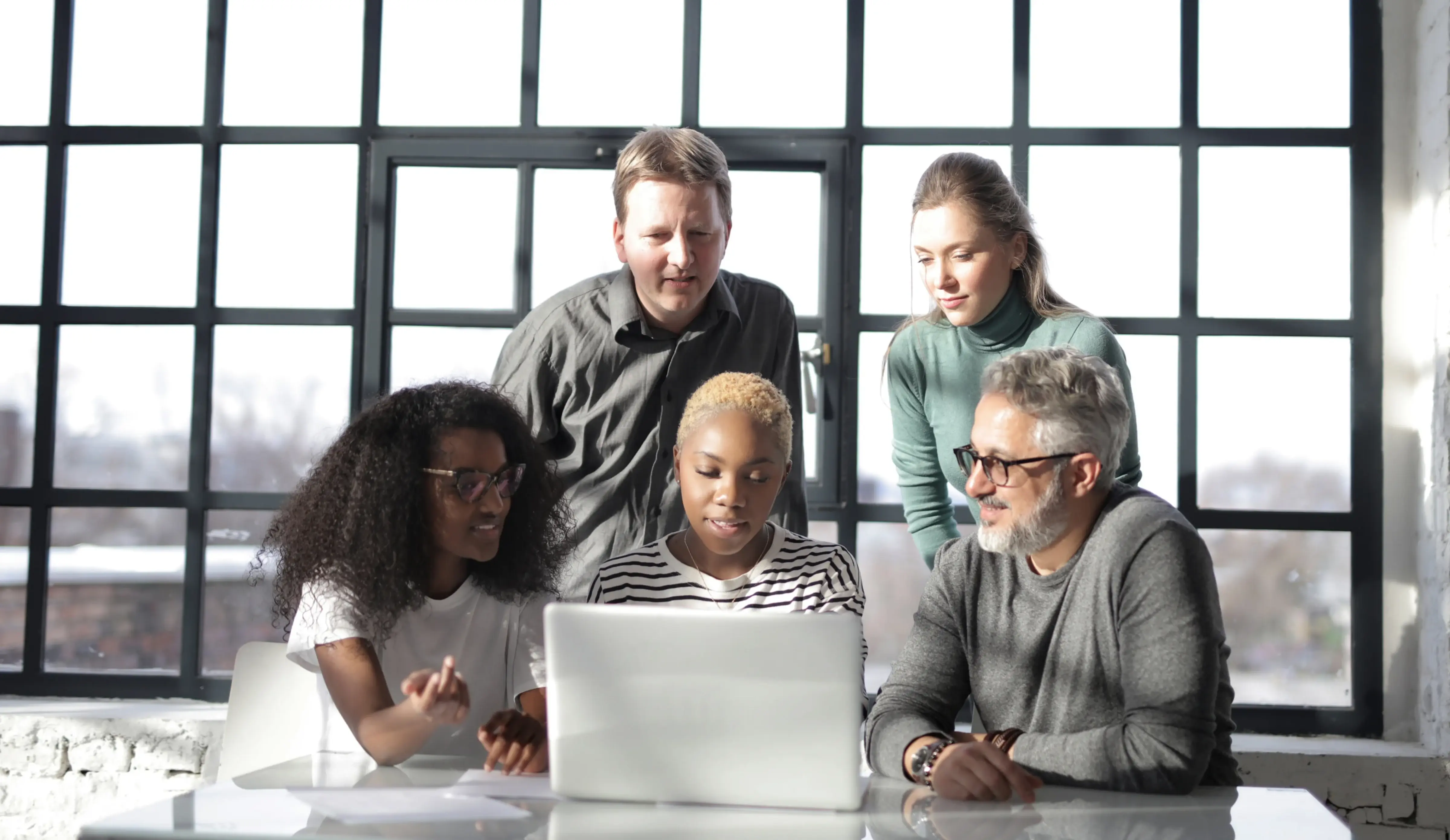 People engage with a presentation likely concerning enterprise finance and service management software. People engage with a presentation likely concerning enterprise finance and service management software.