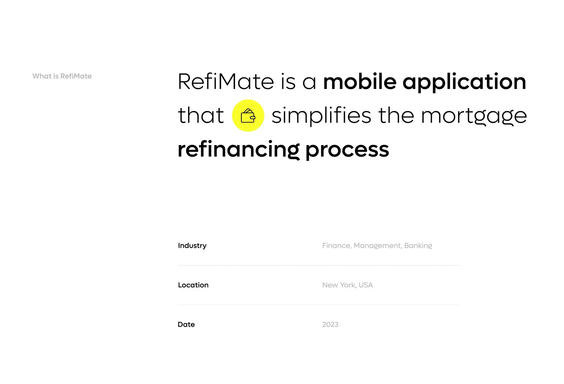 RefiMate Finance Mobile App UX UI Design - Finance