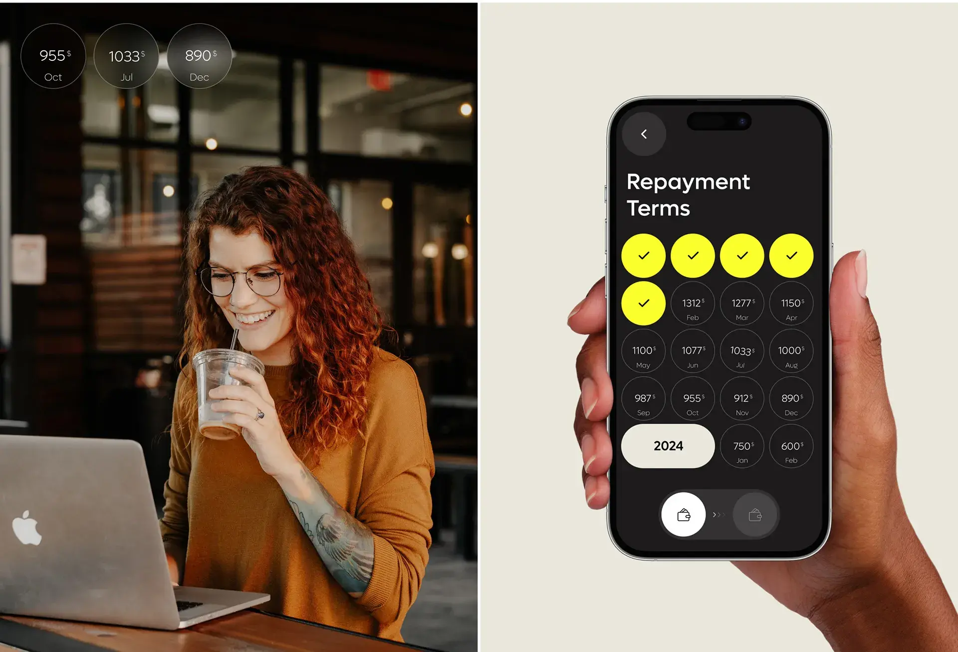 Photo of a person using a finance mobile app with personalized insights on phone and laptop. Photo of a person using a finance mobile app with personalized insights on phone and laptop.