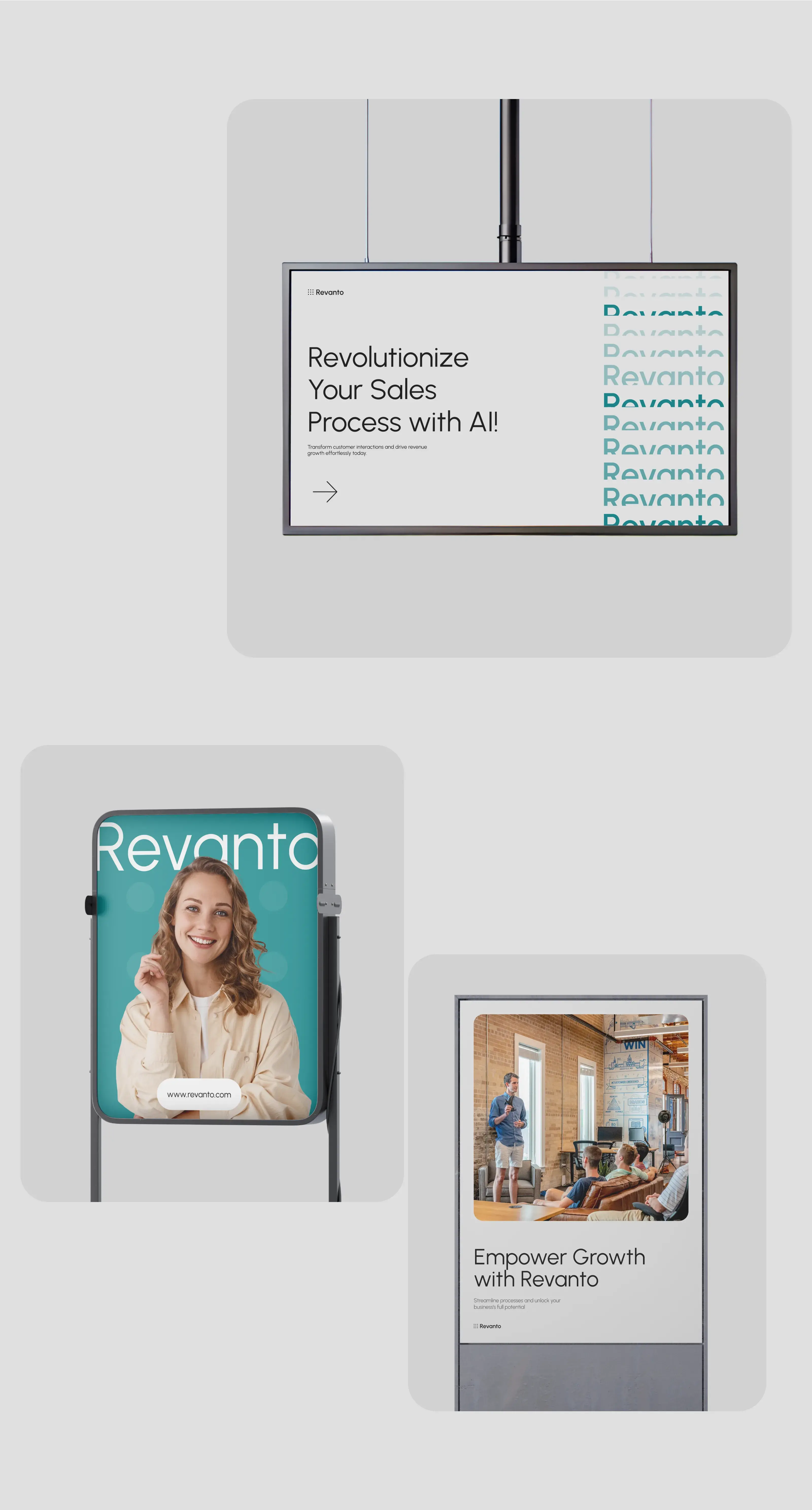 Screenshot of the Revanto sales CRM desktop application interface. Screenshot of the Revanto sales CRM desktop application interface.