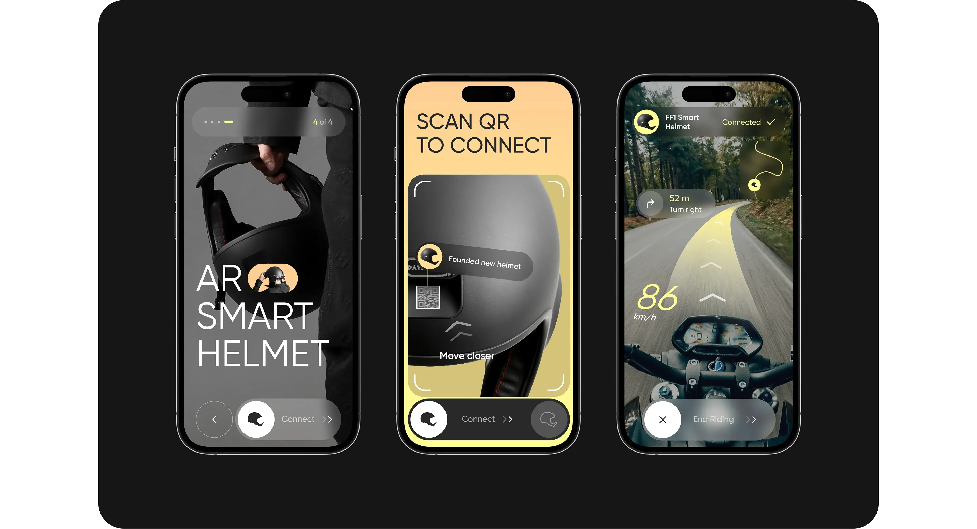 Mobile phone displaying the ridemate startup app interface. Mobile phone displaying the ridemate startup app interface.