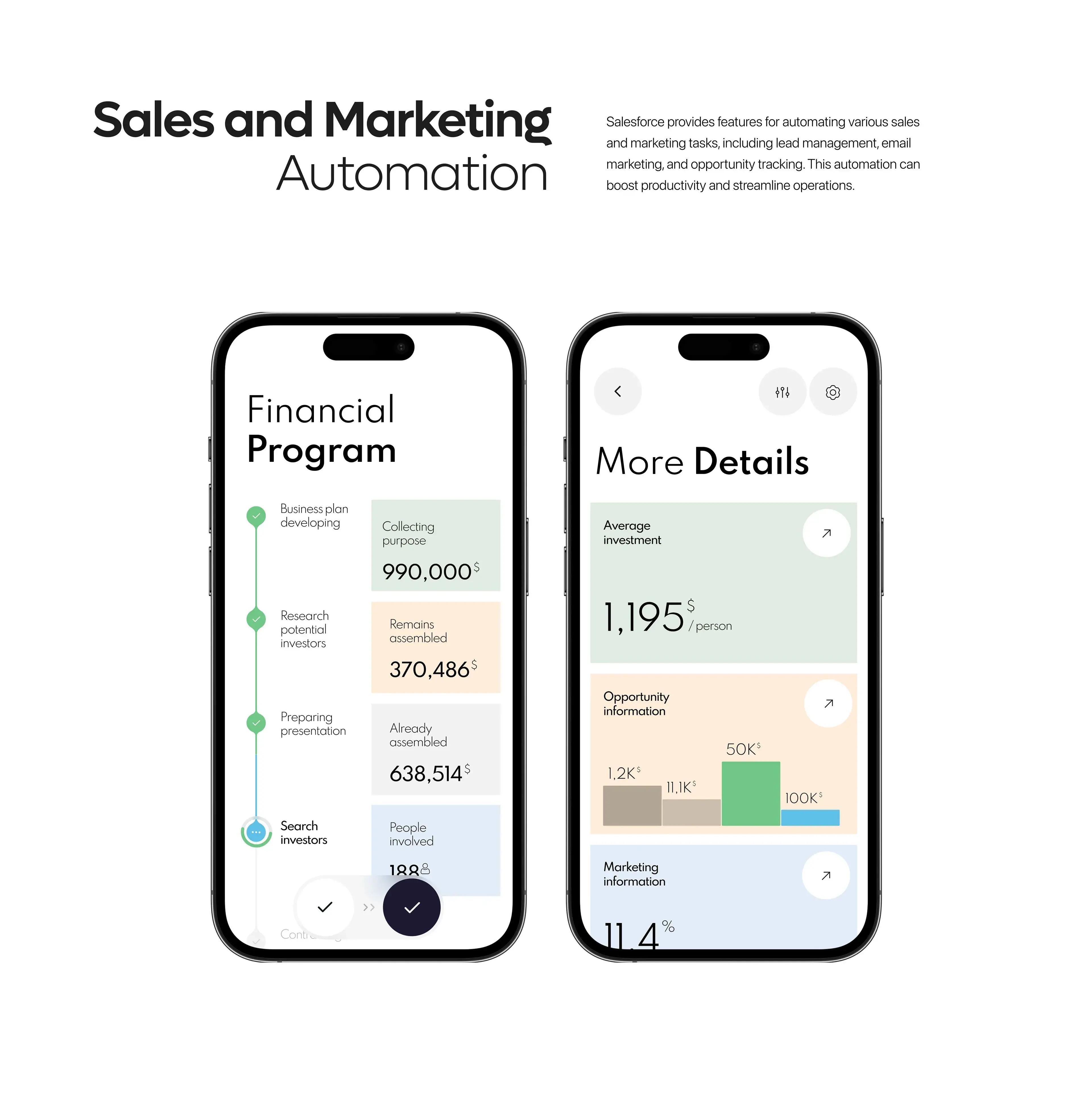 Screenshot of a mobile CRM software interface on an iPhone. Screenshot of a mobile CRM software interface on an iPhone.