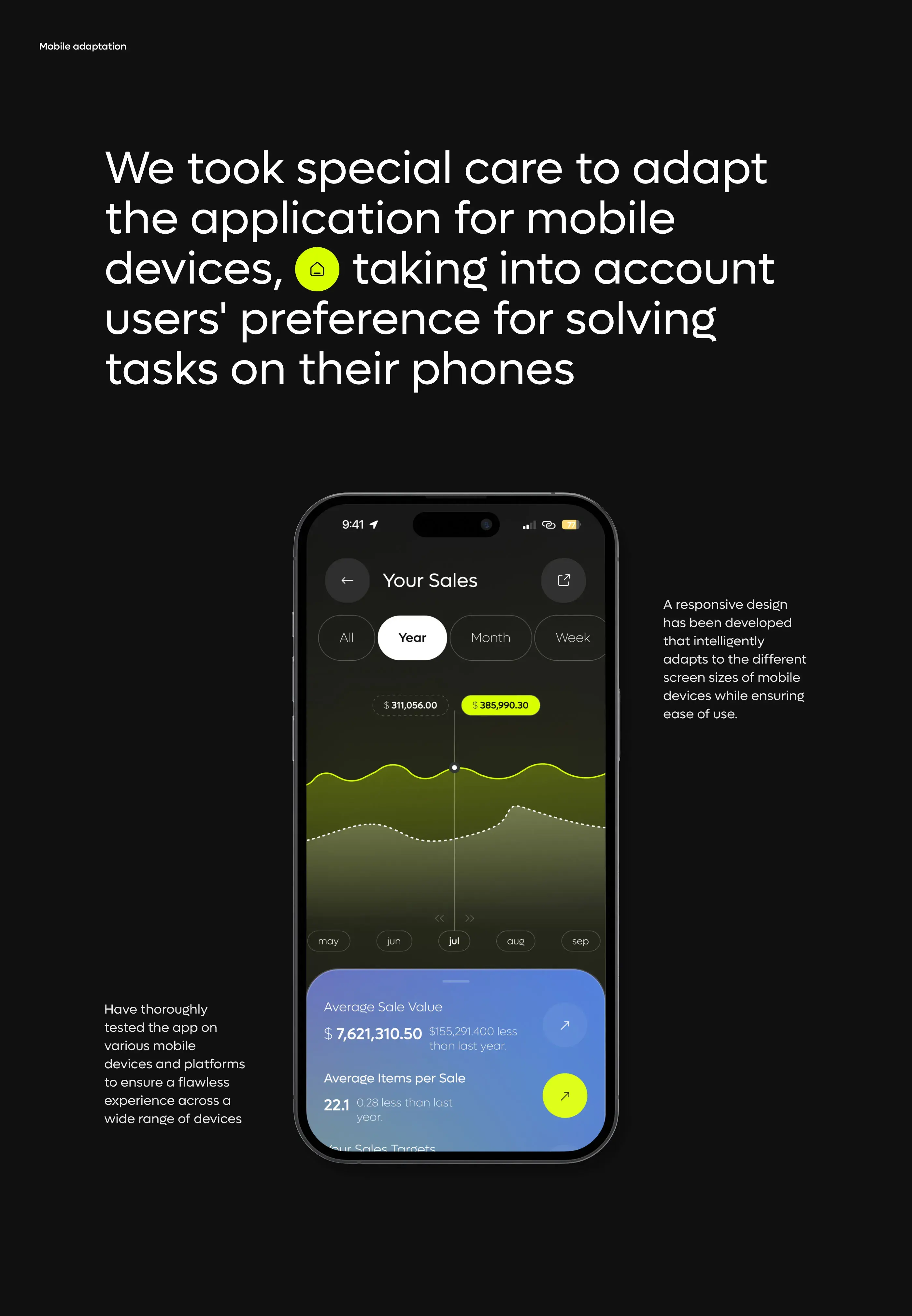 Mobile UI/UX design example for a SaaS CRM web application. Mobile UI/UX design example for a SaaS CRM web application.
