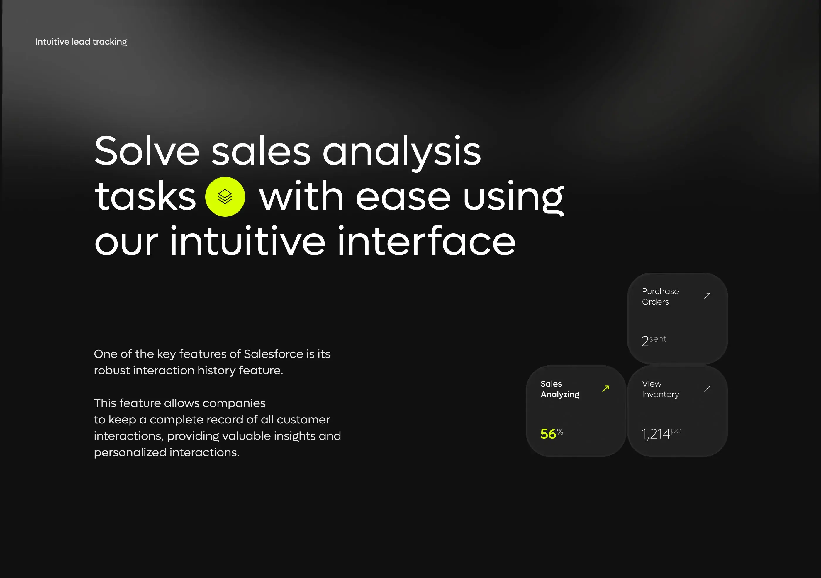 Screenshot of the user interface design for a SaaS CRM application, highlighting UX/UI elements. Screenshot of the user interface design for a SaaS CRM application, highlighting UX/UI elements.