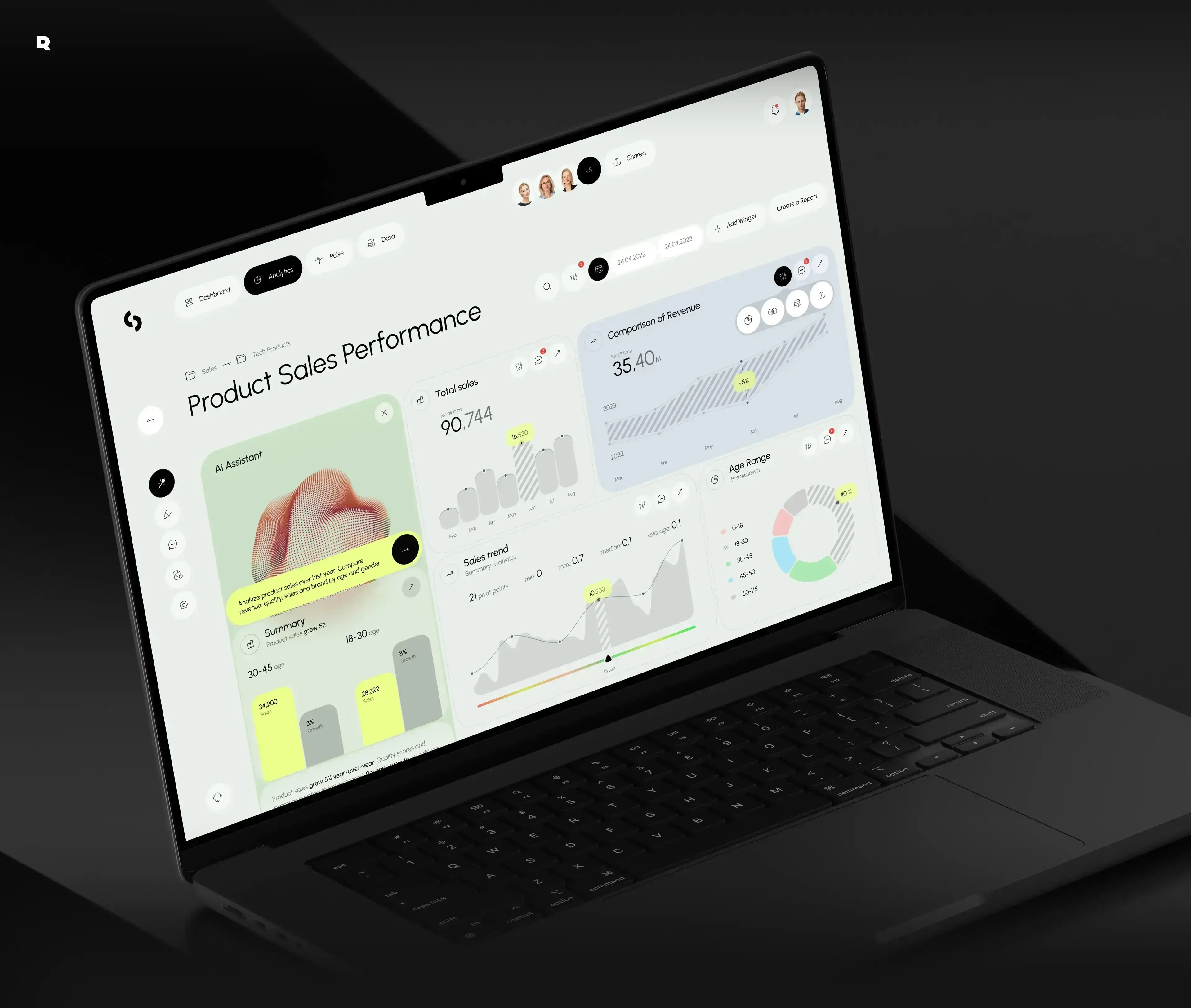 Screenshot of Sisense AI assistant web interface for finance. Screenshot of Sisense AI assistant web interface for finance.