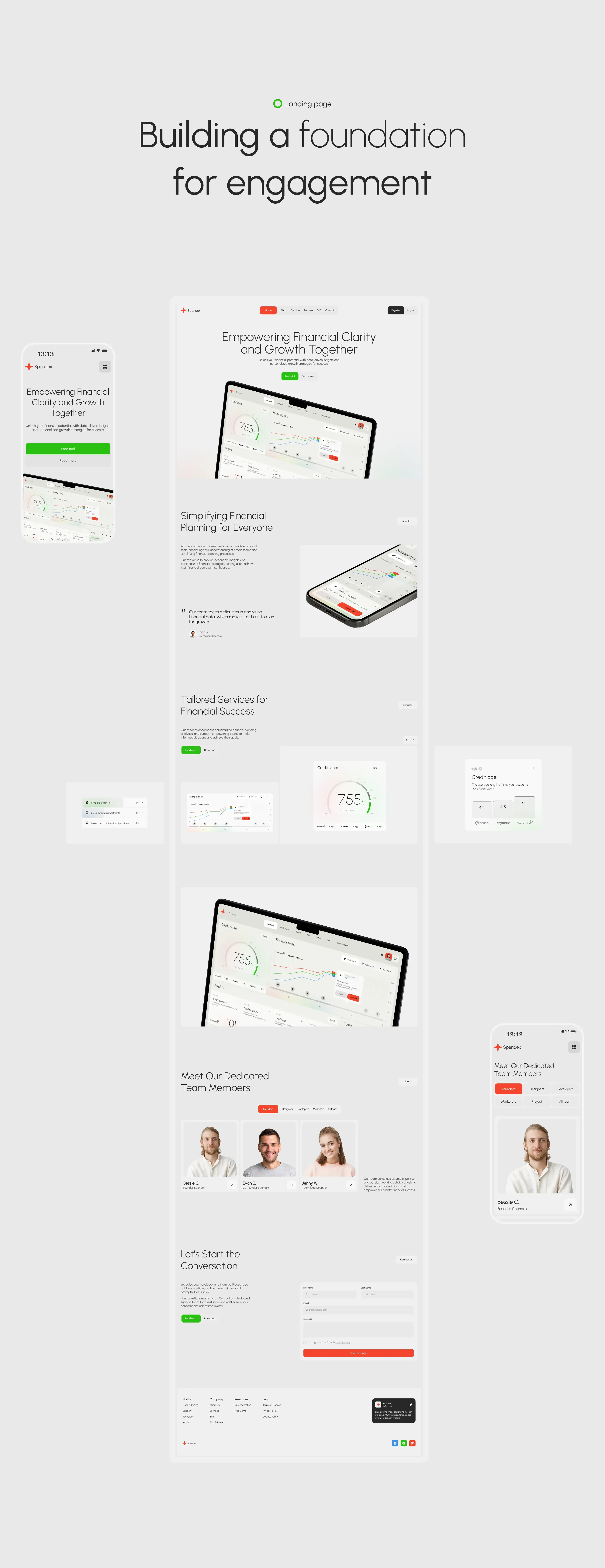 Screenshot of the Spendex credit SaaS web UI showcasing dashboard elements and data meters. Screenshot of the Spendex credit SaaS web UI showcasing dashboard elements and data meters.
