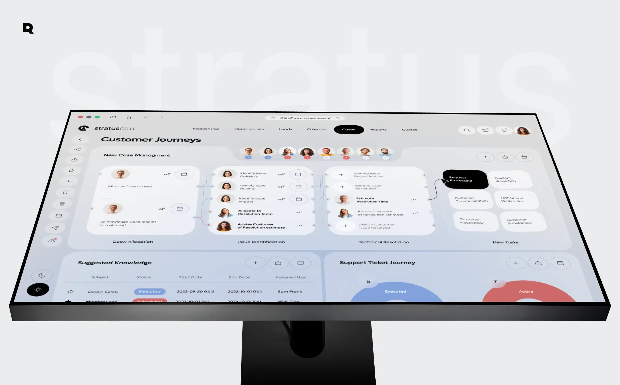 Stratus CRM - SaaS & UX UI Design