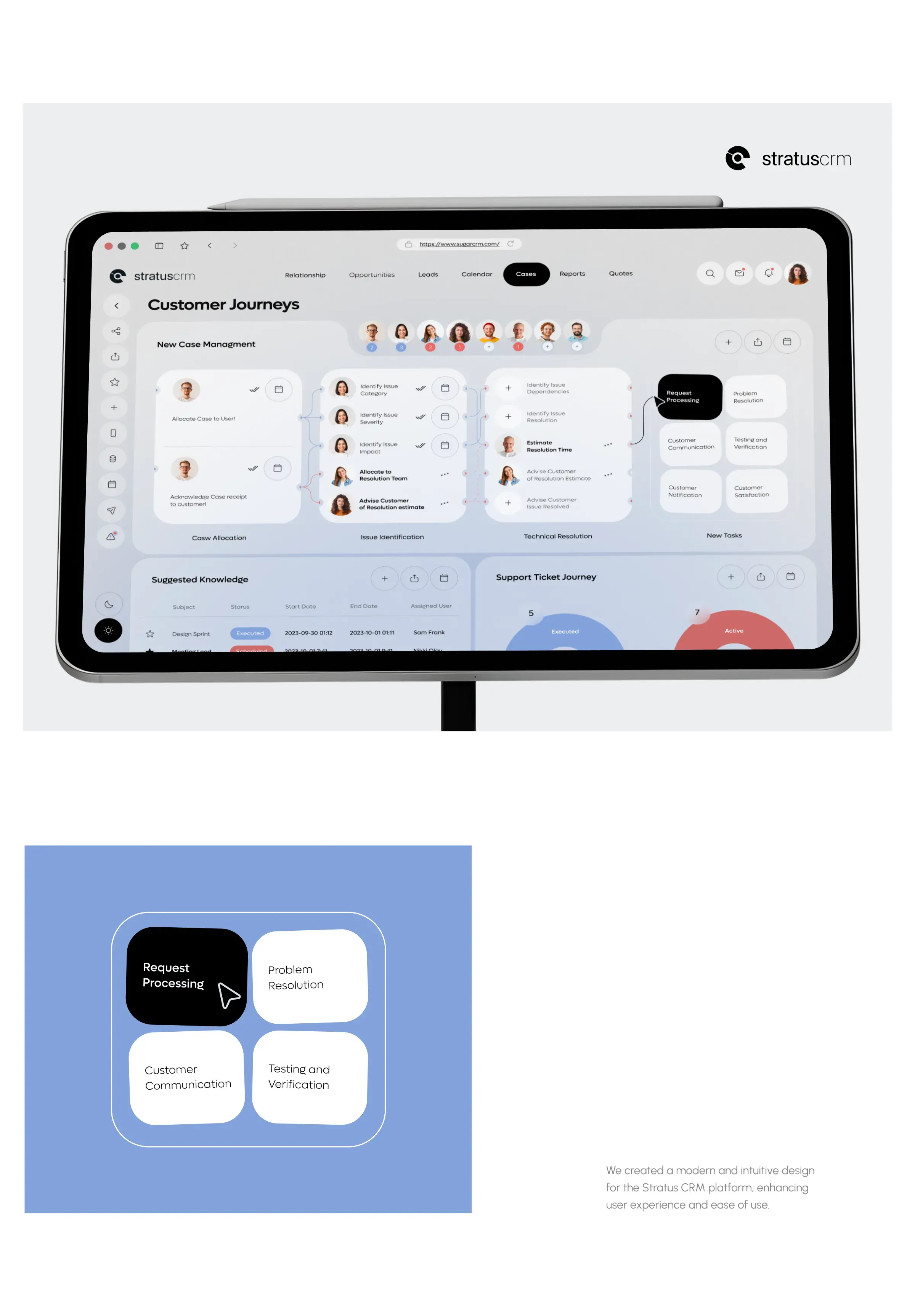 Screenshot of a mobile app interface for management software, demonstrating UX/UI design.