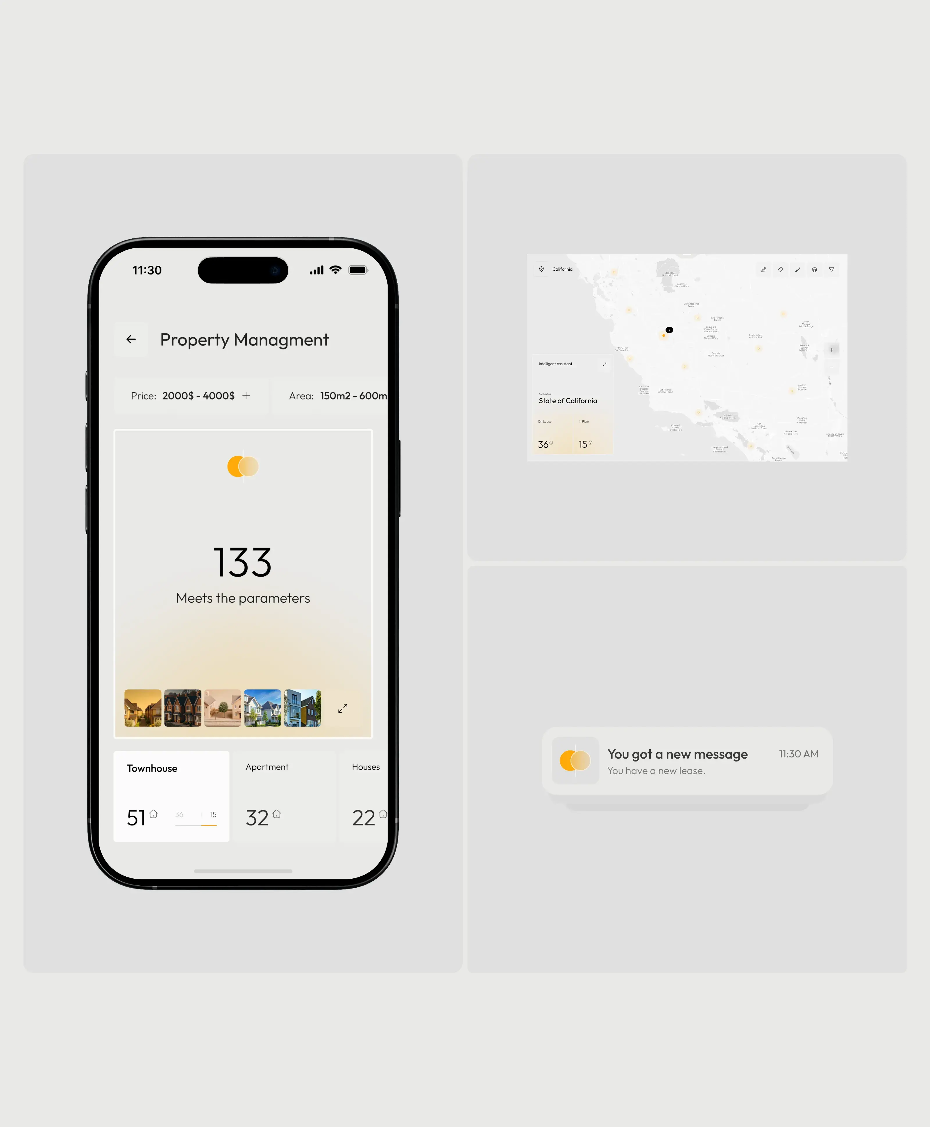 Mobile phone displaying property management app UI, potentially used for recording meter readings. Mobile phone displaying property management app UI, potentially used for recording meter readings.