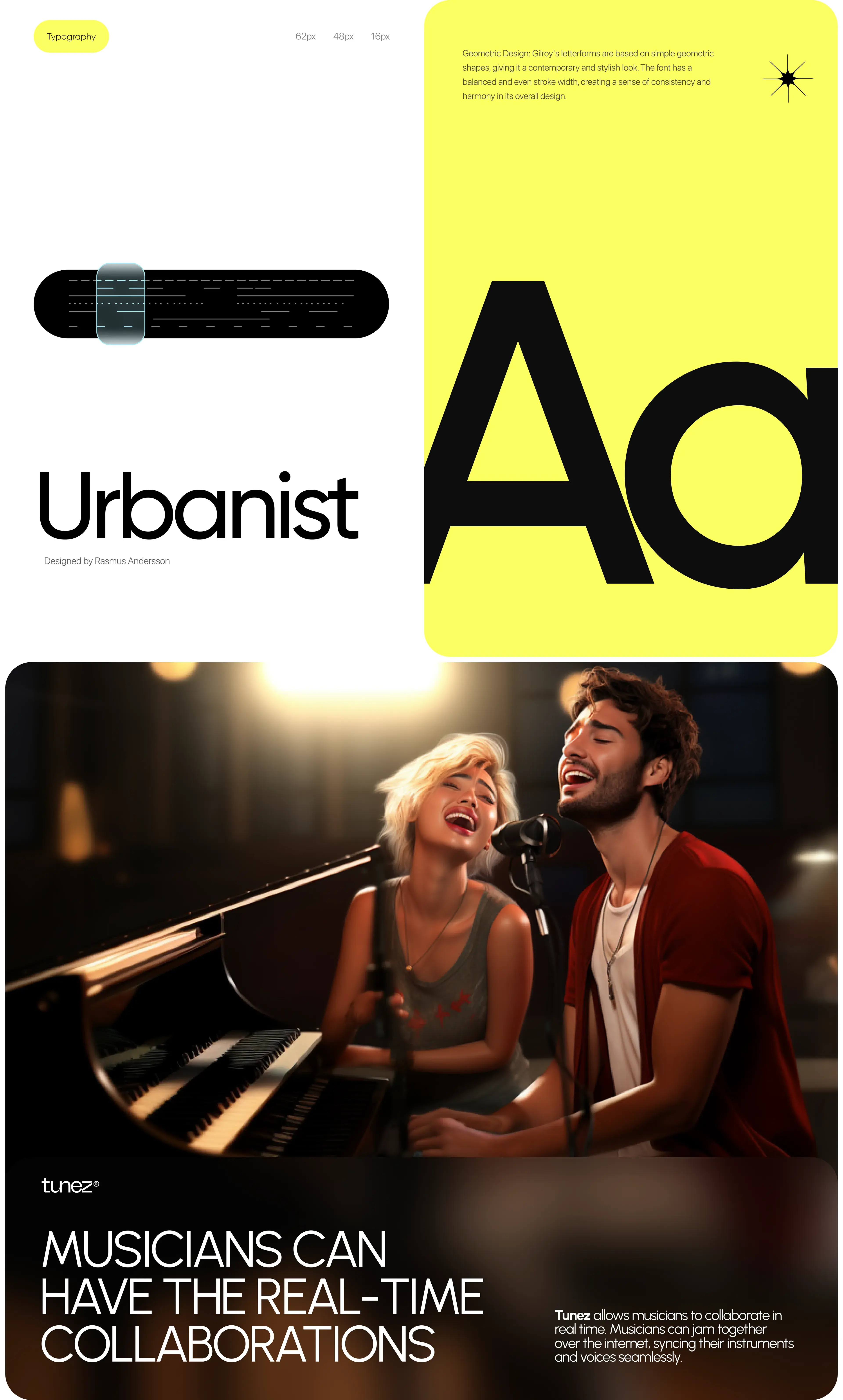 Advertising poster featuring the branding and design of the together-music-maker mobile app, depicting two people. Advertising poster featuring the branding and design of the together-music-maker mobile app, depicting two people.