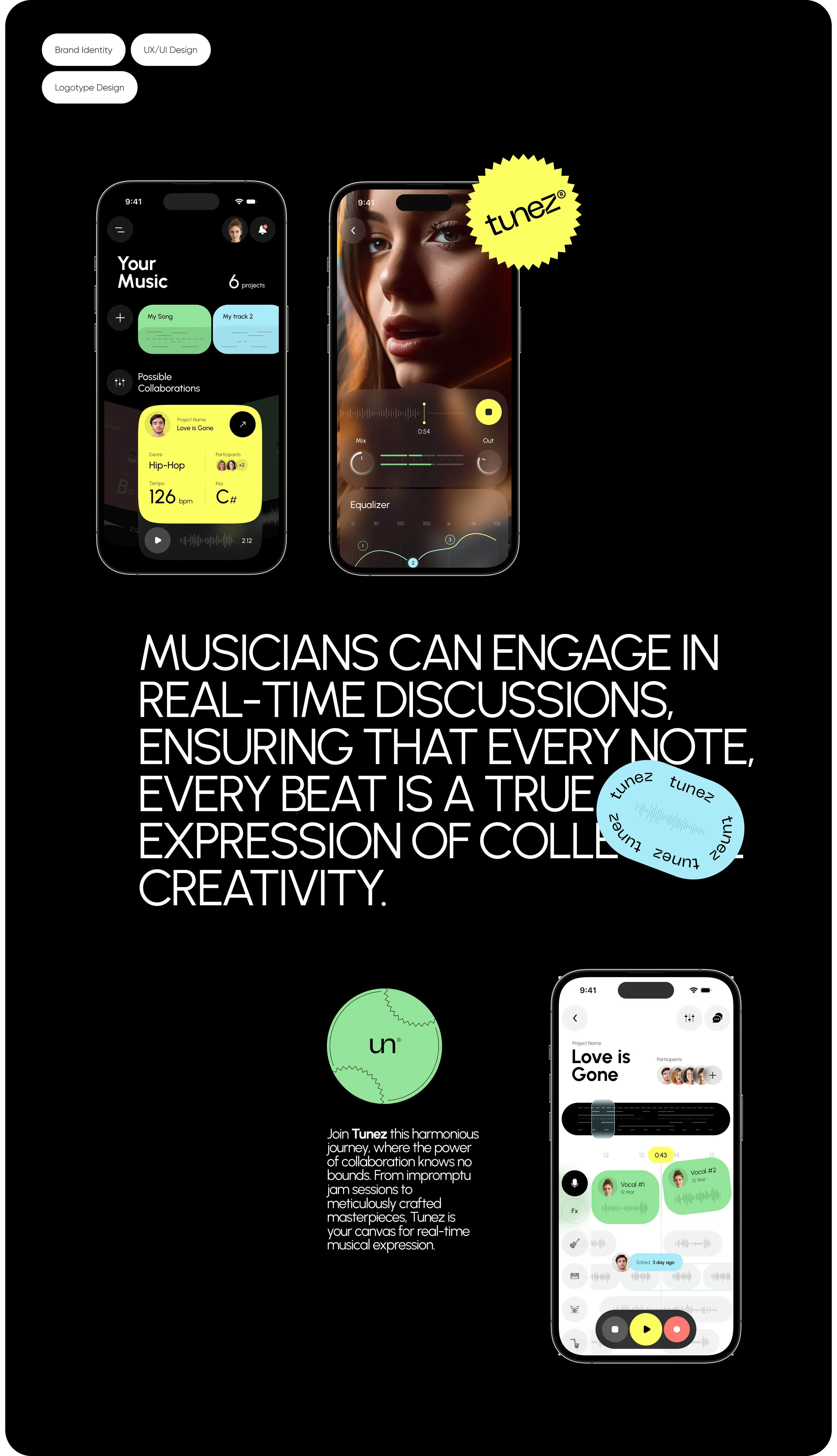 Screenshot of the together-music-maker mobile app interface on an iPhone, illustrating branding and features. Screenshot of the together-music-maker mobile app interface on an iPhone, illustrating branding and features.