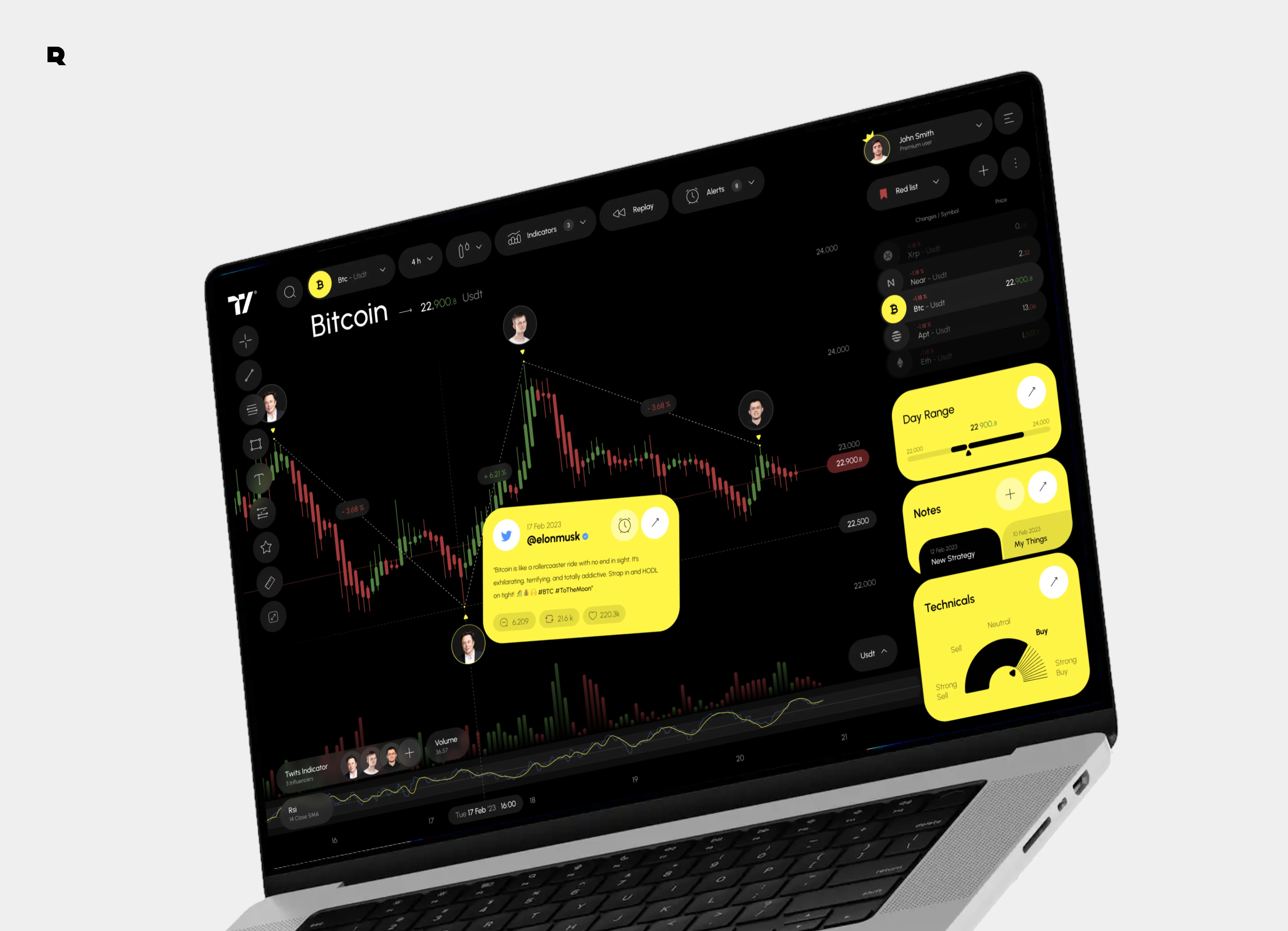 Screenshot of software interface relevant to trading or CRM on a display.