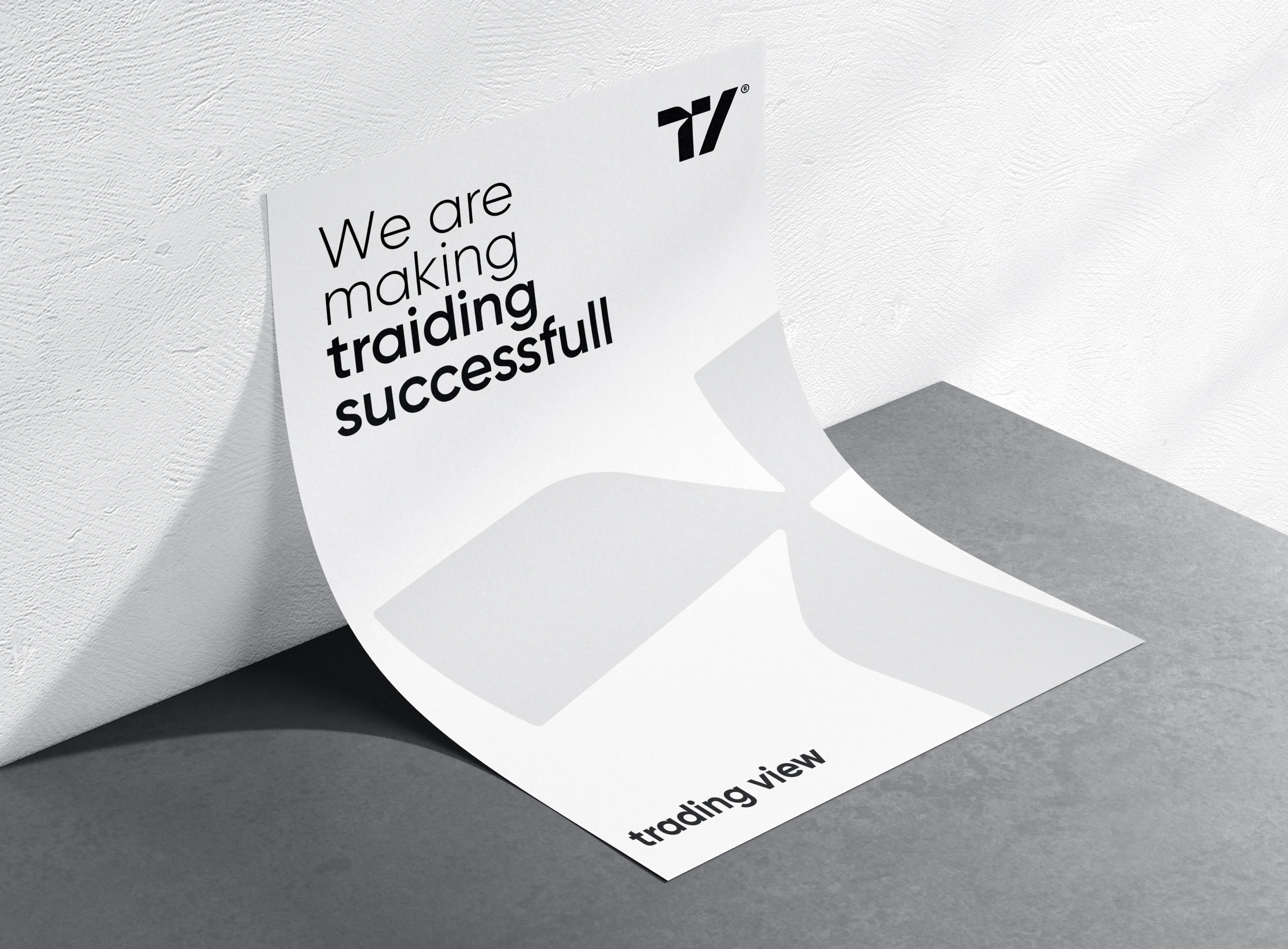 Marketing graphic for TradingView platform stating, "We are making trading successful.". Marketing graphic for TradingView platform stating, "We are making trading successful.".