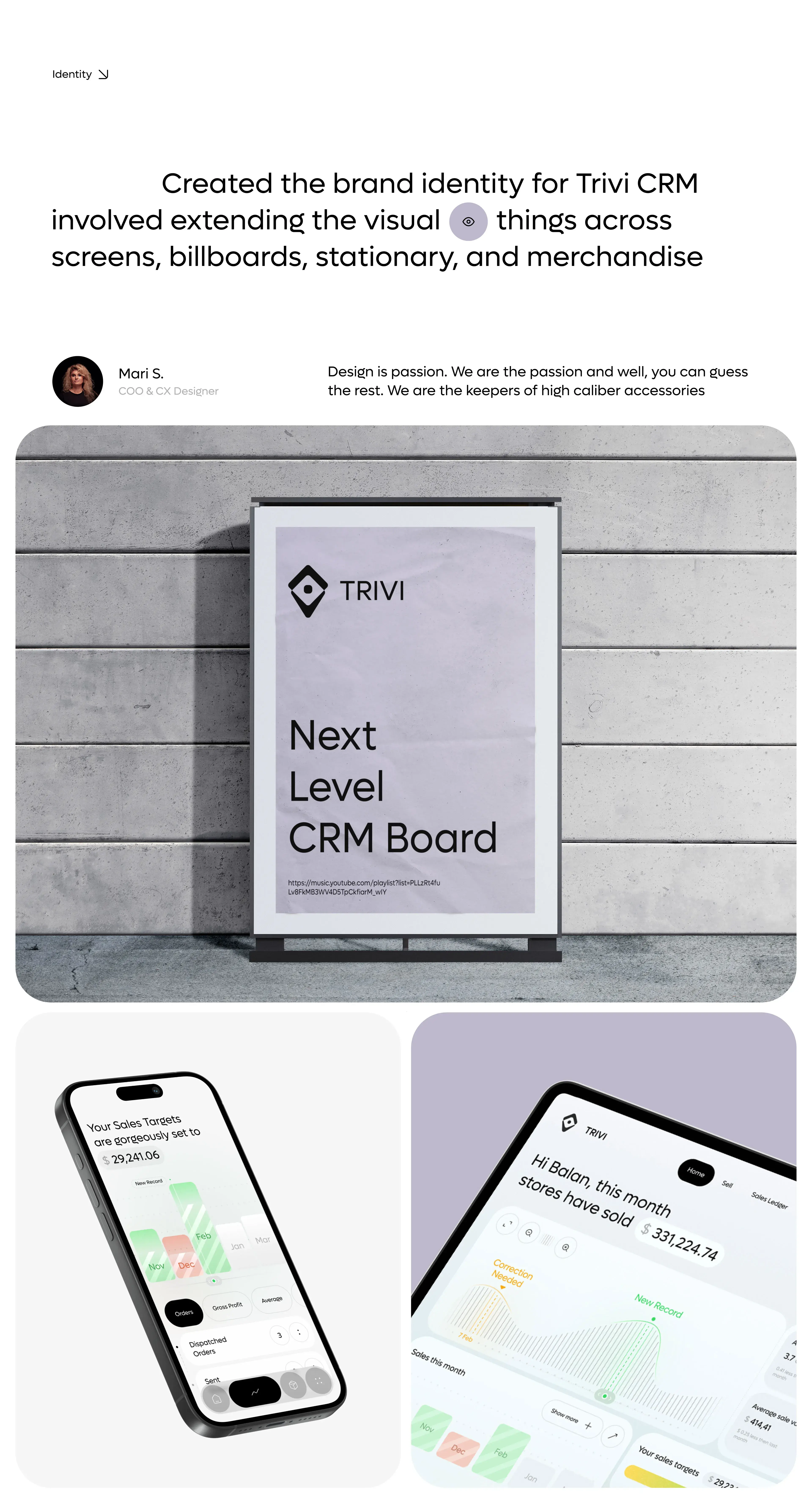 Mobile view screenshot of the trivi CRM SaaS web application. Mobile view screenshot of the trivi CRM SaaS web application.
