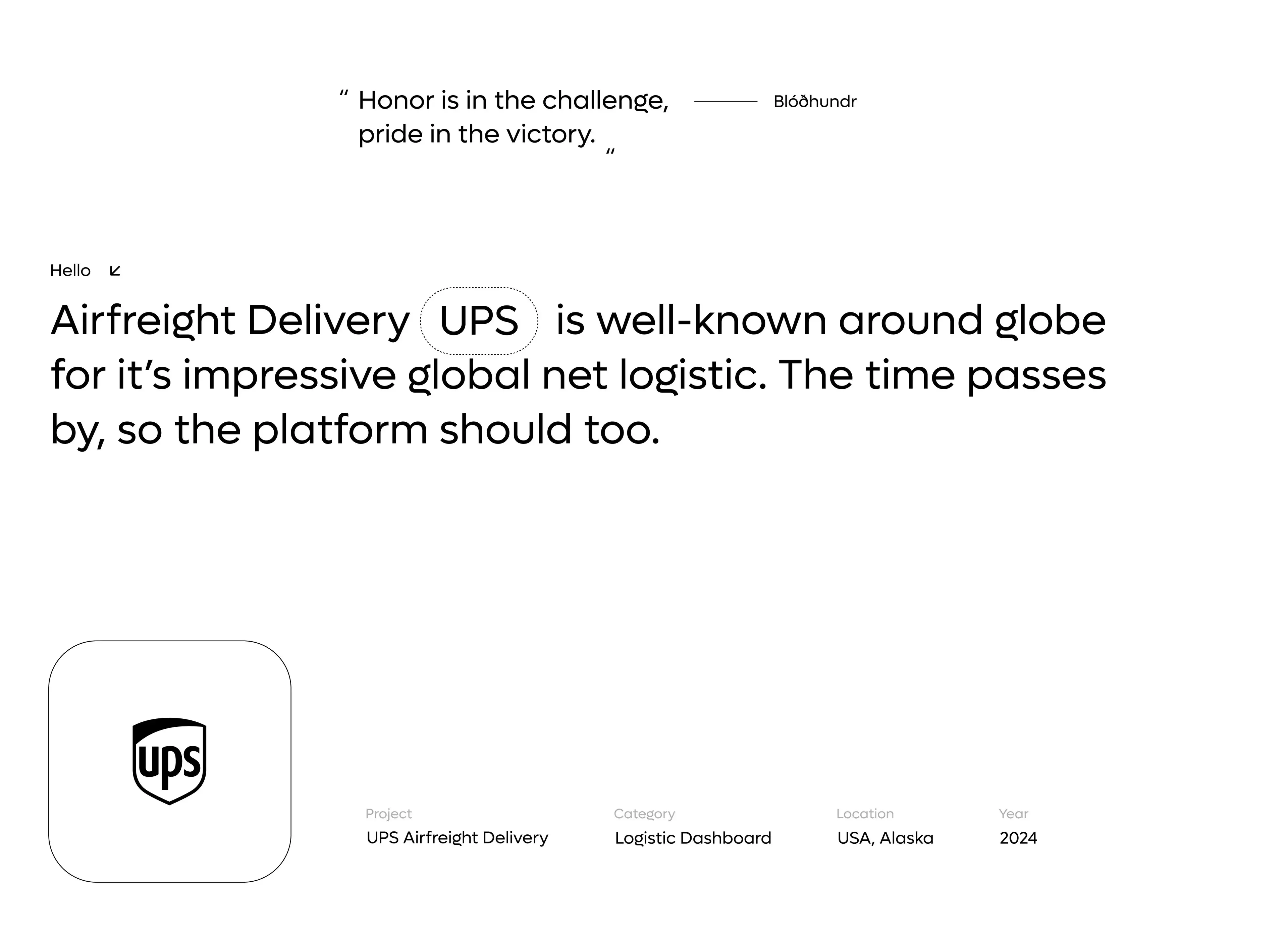 UPS Transport Management System - SaaS & UX UI Design - Management