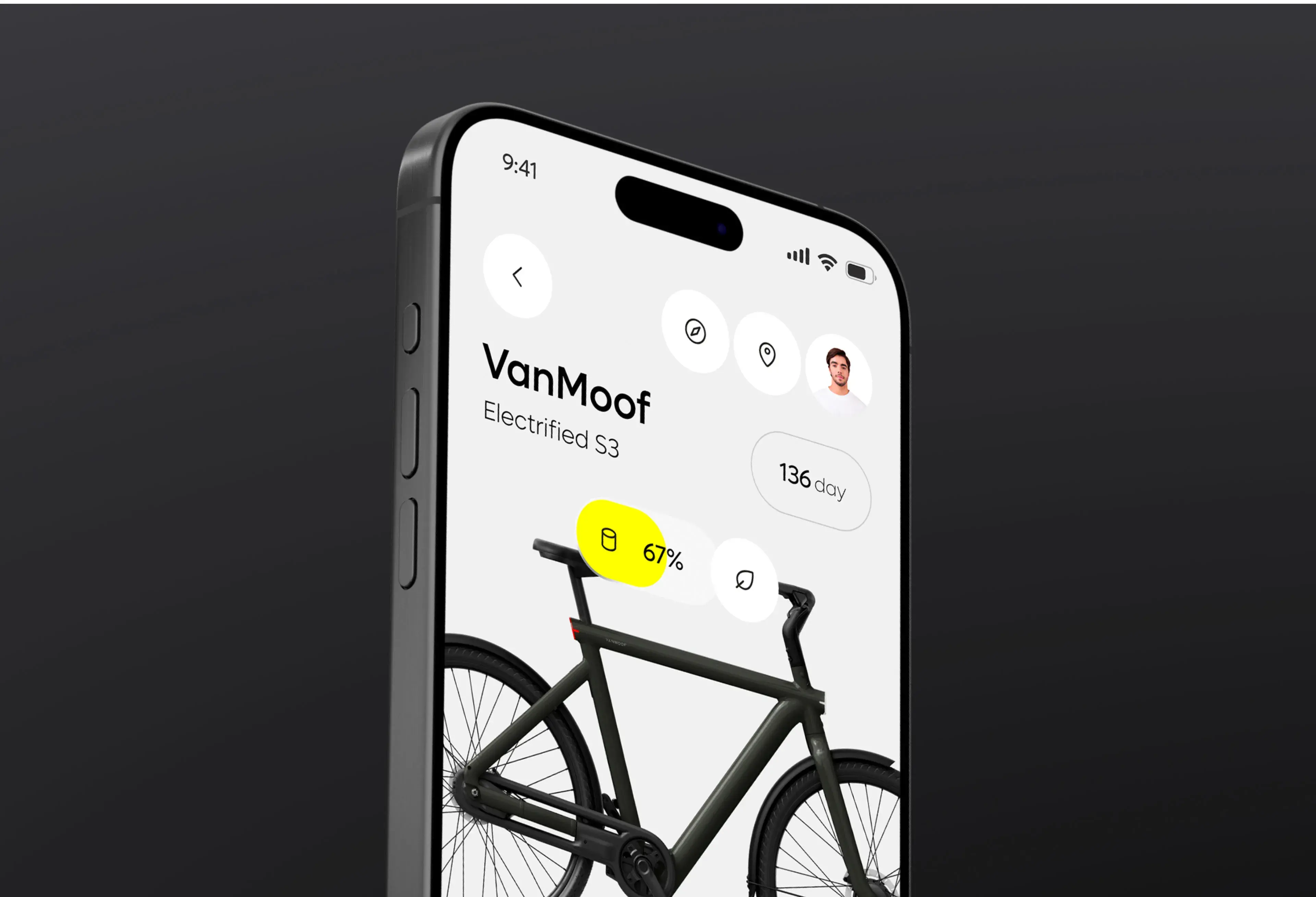VanMoof Mobile App - UX UI Design - Vehicles