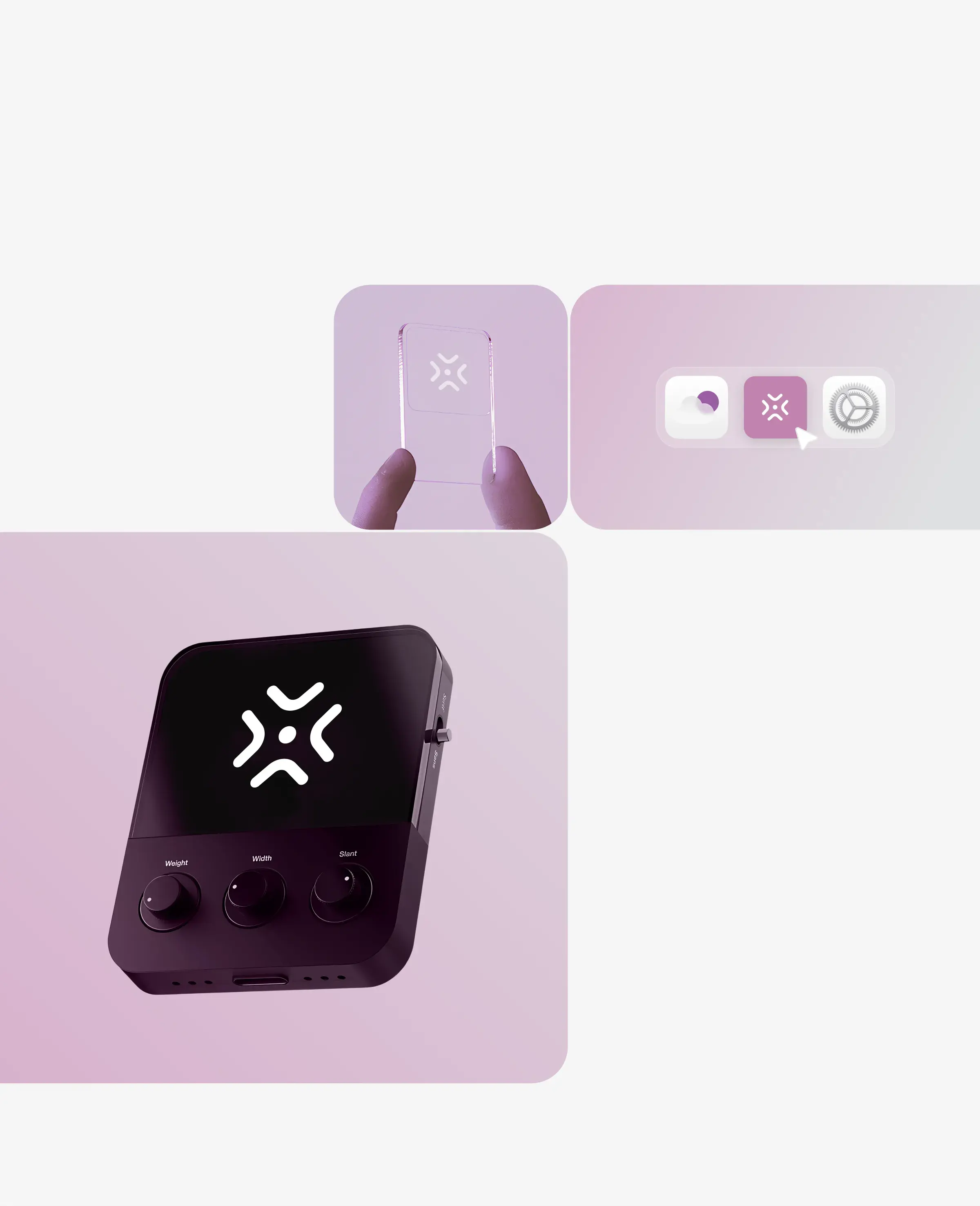 Electronic device box resembling a gaming console, illustrating a concept design.