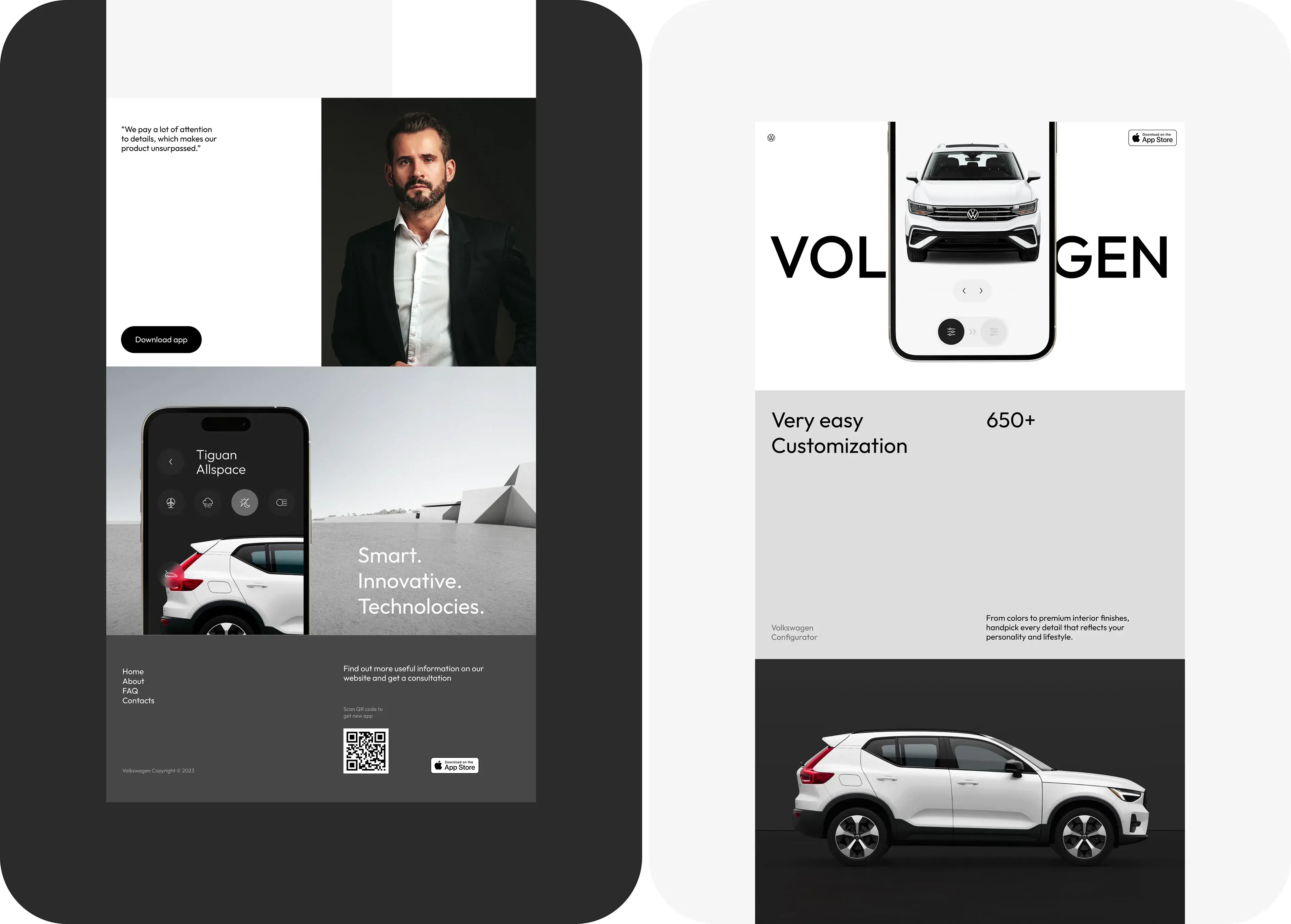 Volkswagen Configurator - UI UX Design & Mobile App - Vehicles