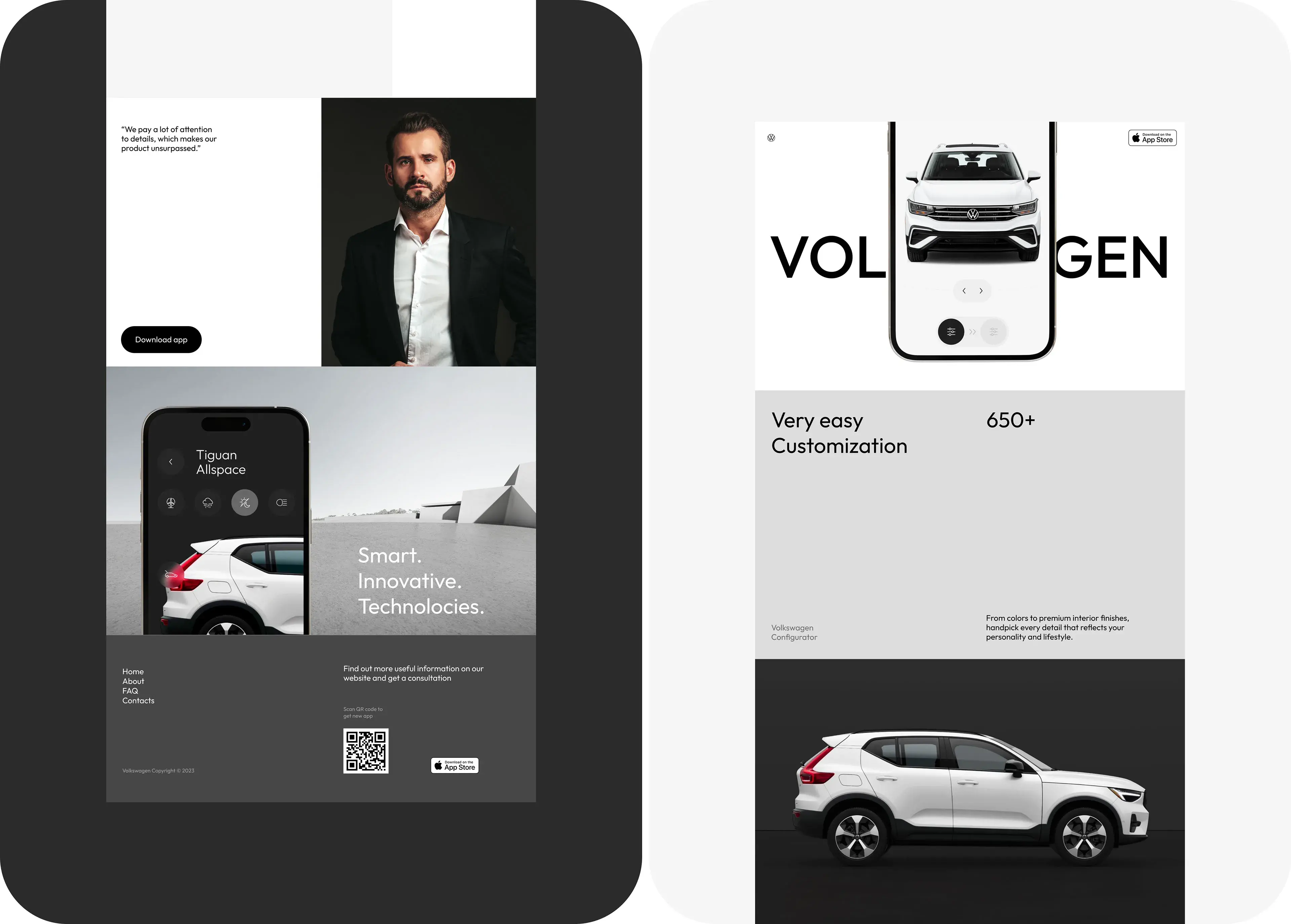Compact SUV example (like a Nissan Juke) for a vehicle branding and configurator web application case study. Compact SUV example (like a Nissan Juke) for a vehicle branding and configurator web application case study.