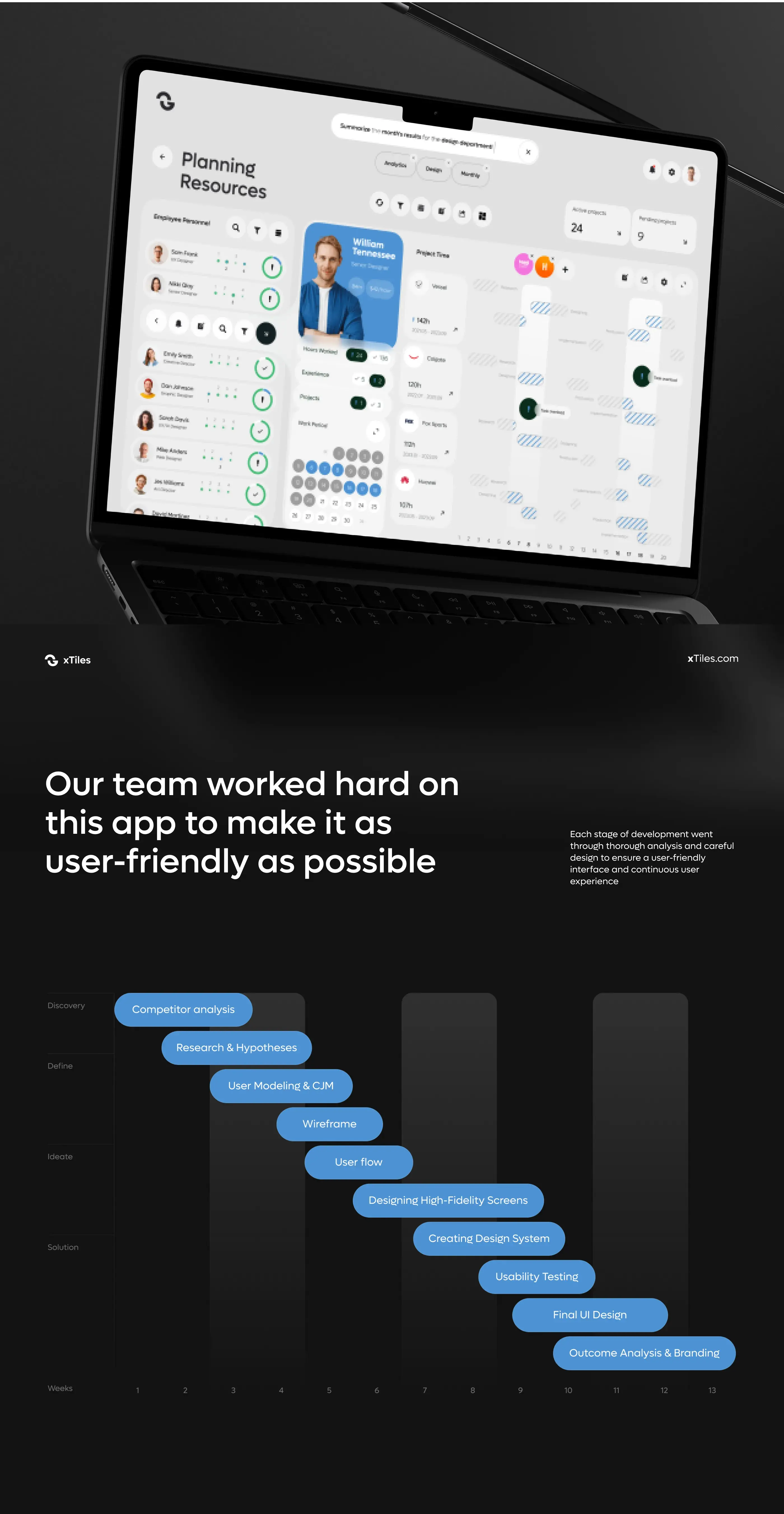 xTiles CRM - Resource SaaS UI UX Design - 1