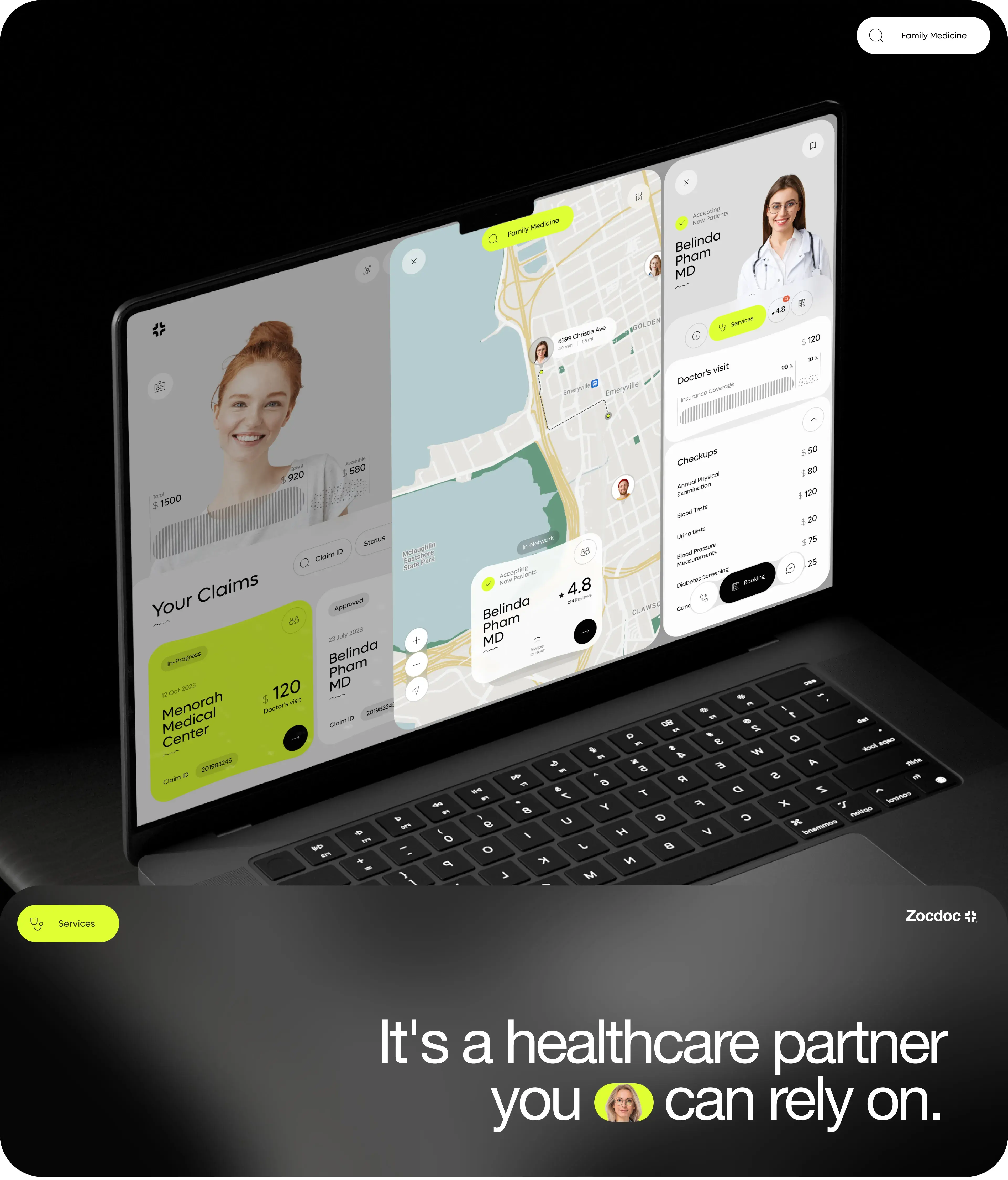 Person using a healthcare mobile app on a mobile device. Person using a healthcare mobile app on a mobile device.