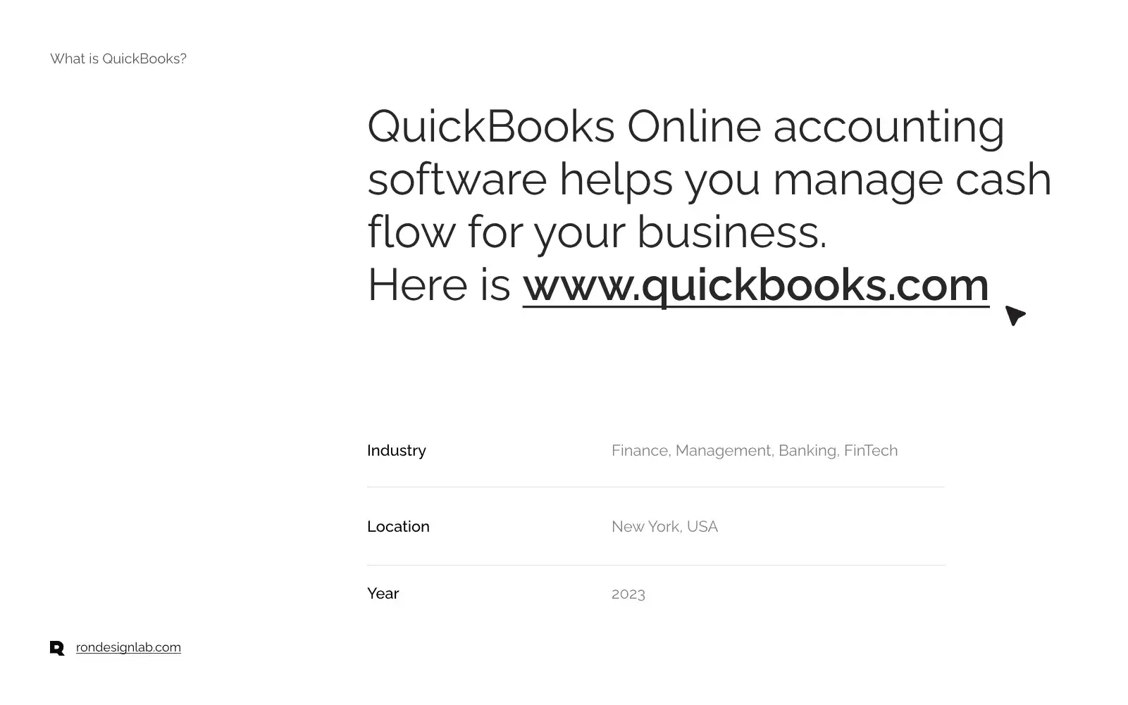 QuickBooks ERP - Finance Service Management - Business